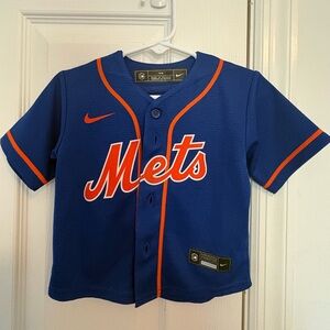 Nike Kids Blue Mets Baseball Jersey - 18m EUC